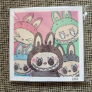 Labubu, Lafufu Coloring By Numbers Diamond Dotz, Approx 6*6 Inches